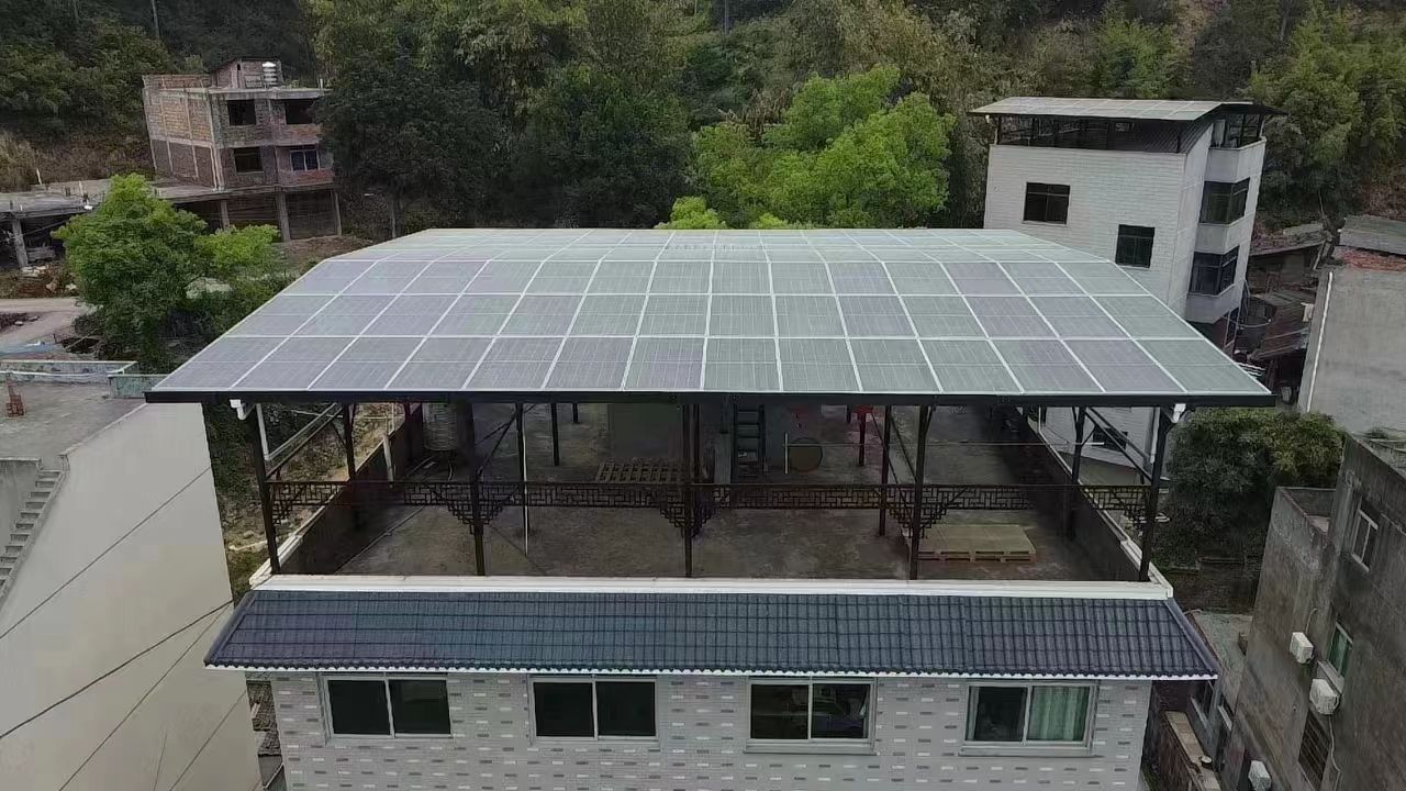 延安15kw+10kwh自建别墅家庭光伏储能系统